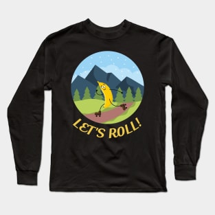 Banana Skating Long Sleeve T-Shirt